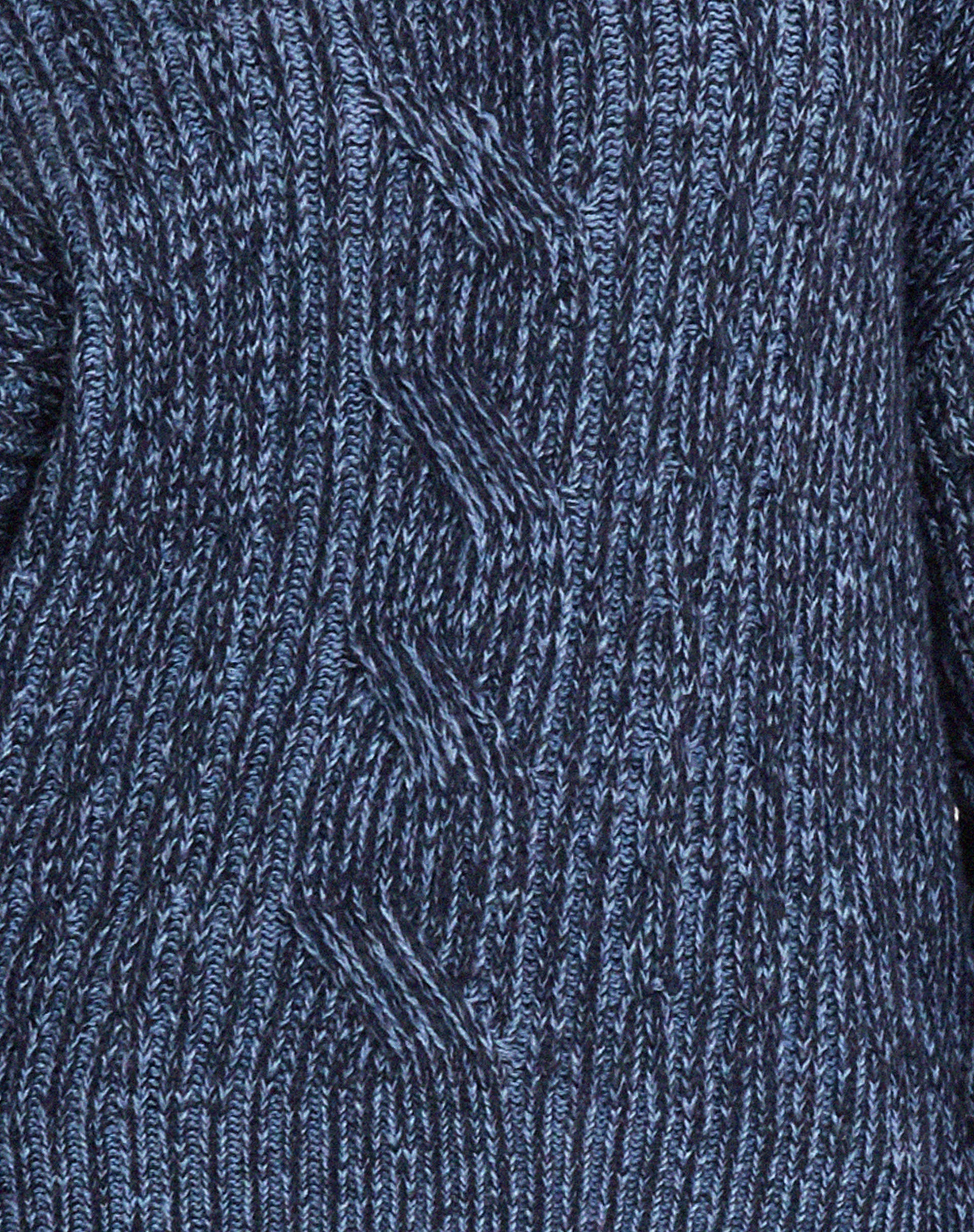 Amieta Knitted Jumper in Two Tone Blue