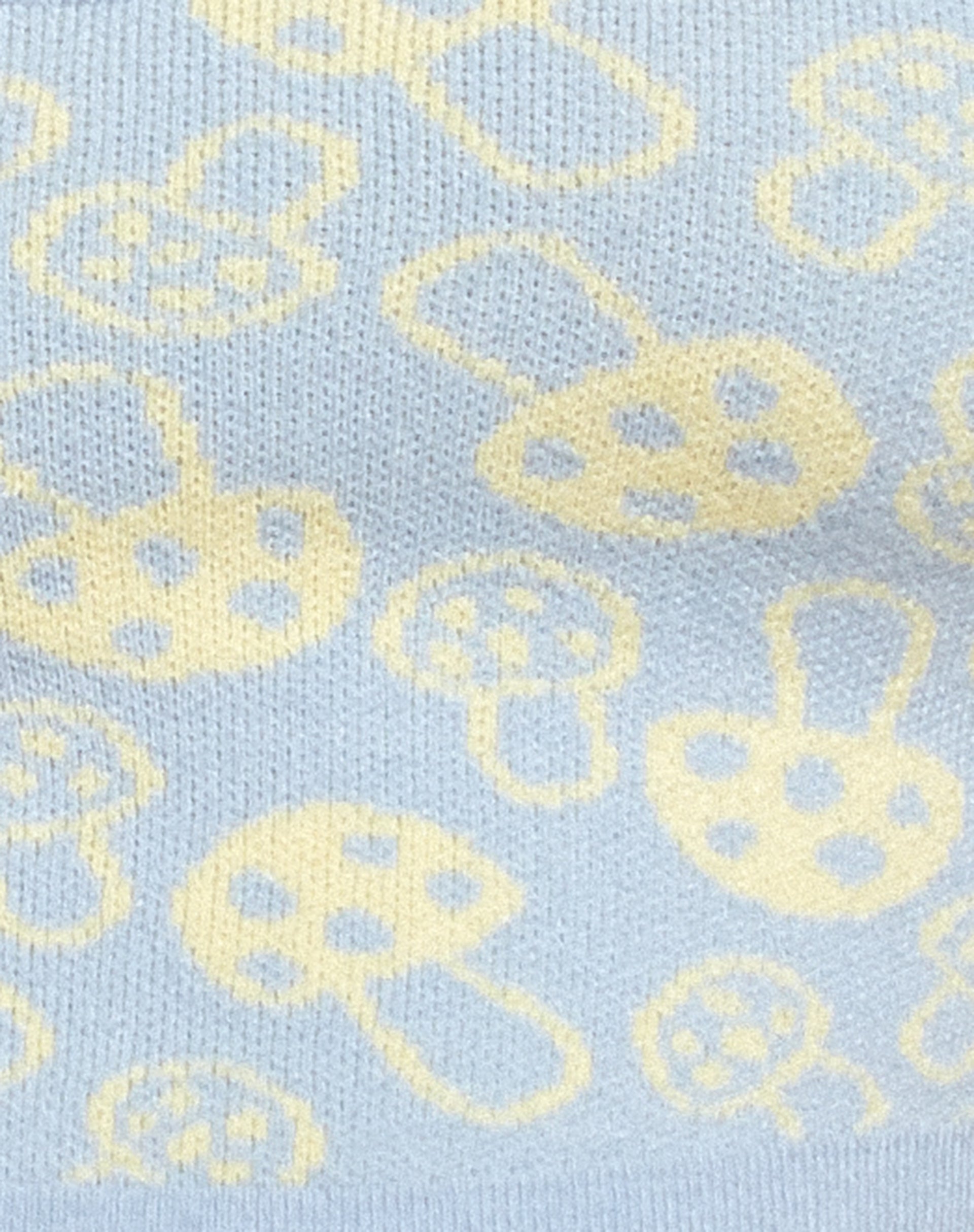 Riani Mini Skirt in Baby Shroom Blue and Yellow
