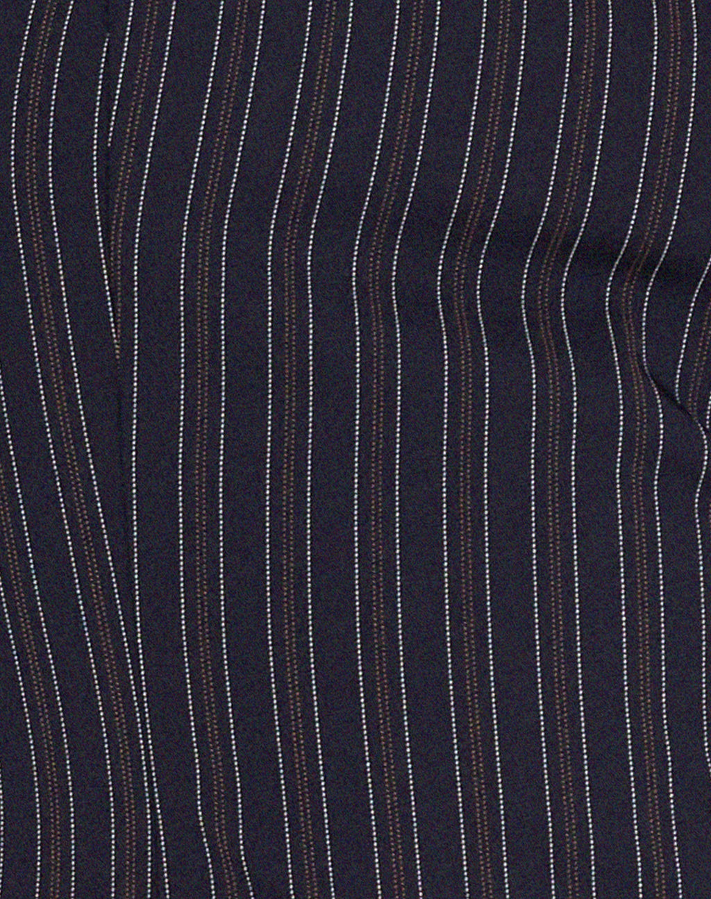 Arreta Crop Top in Pinstripe Navy