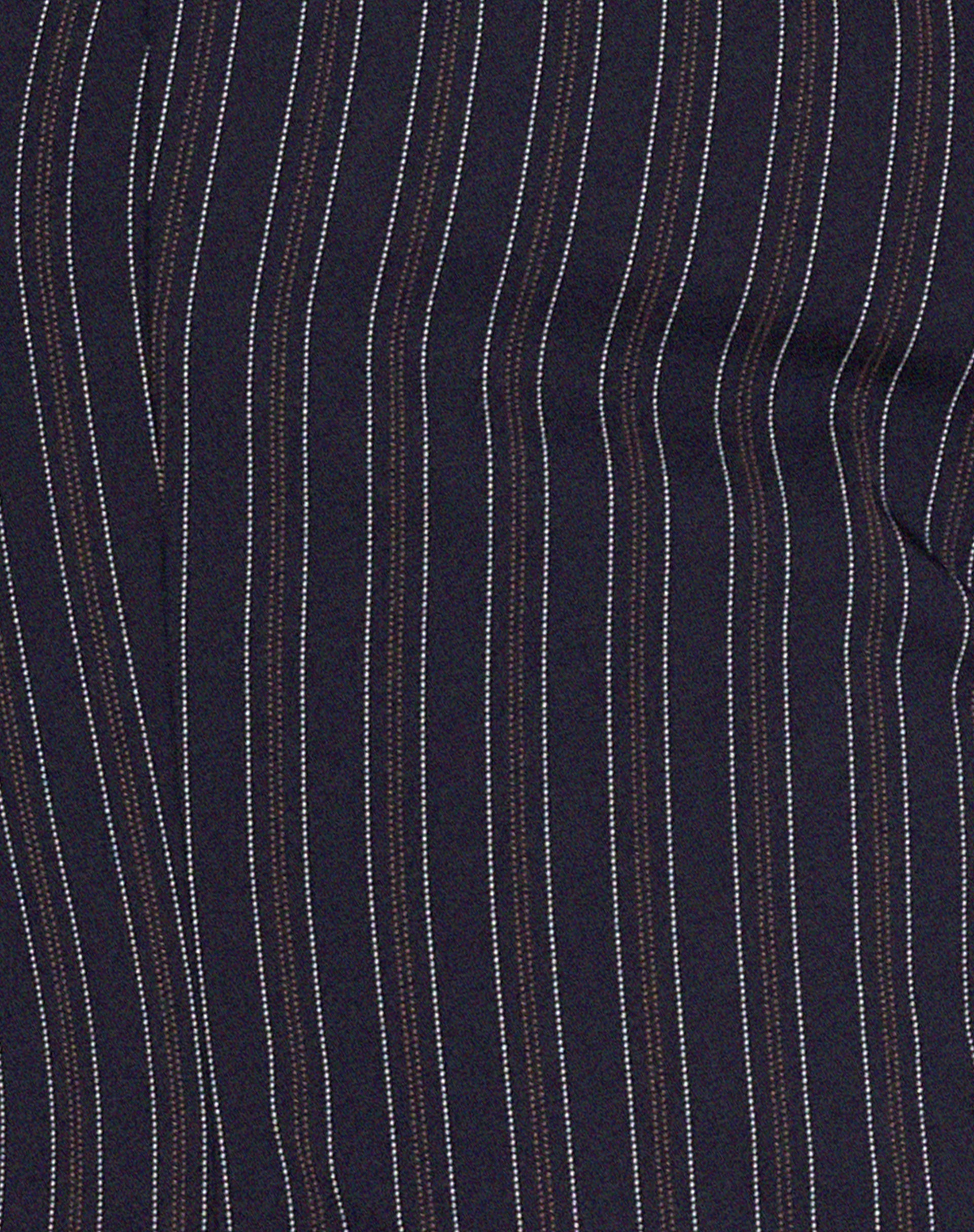 Arreta Crop Top in Pinstripe Navy