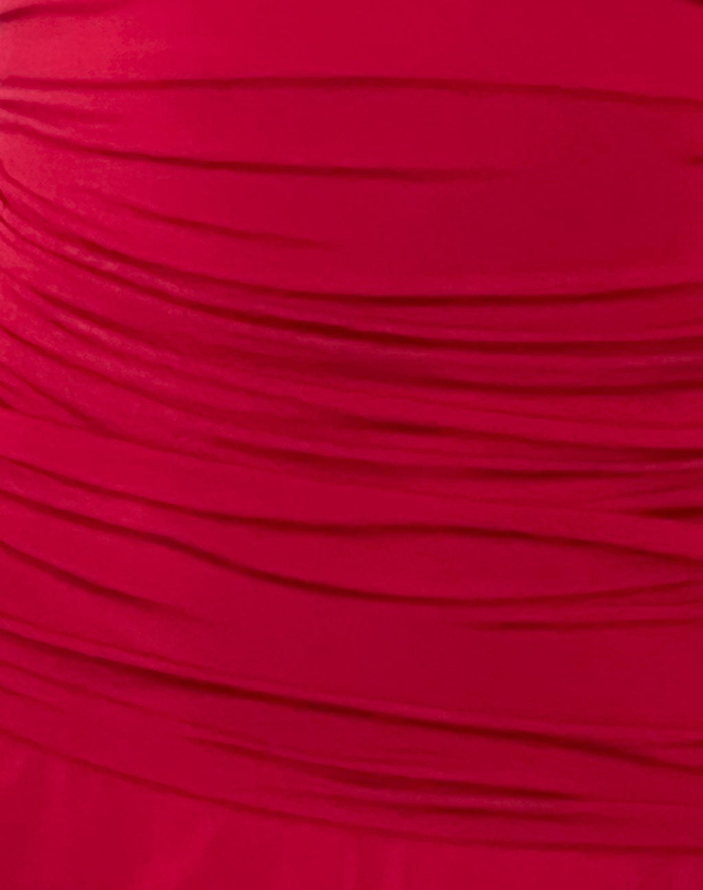 Bibi Bandeau Halterneck Mini Dress in Red