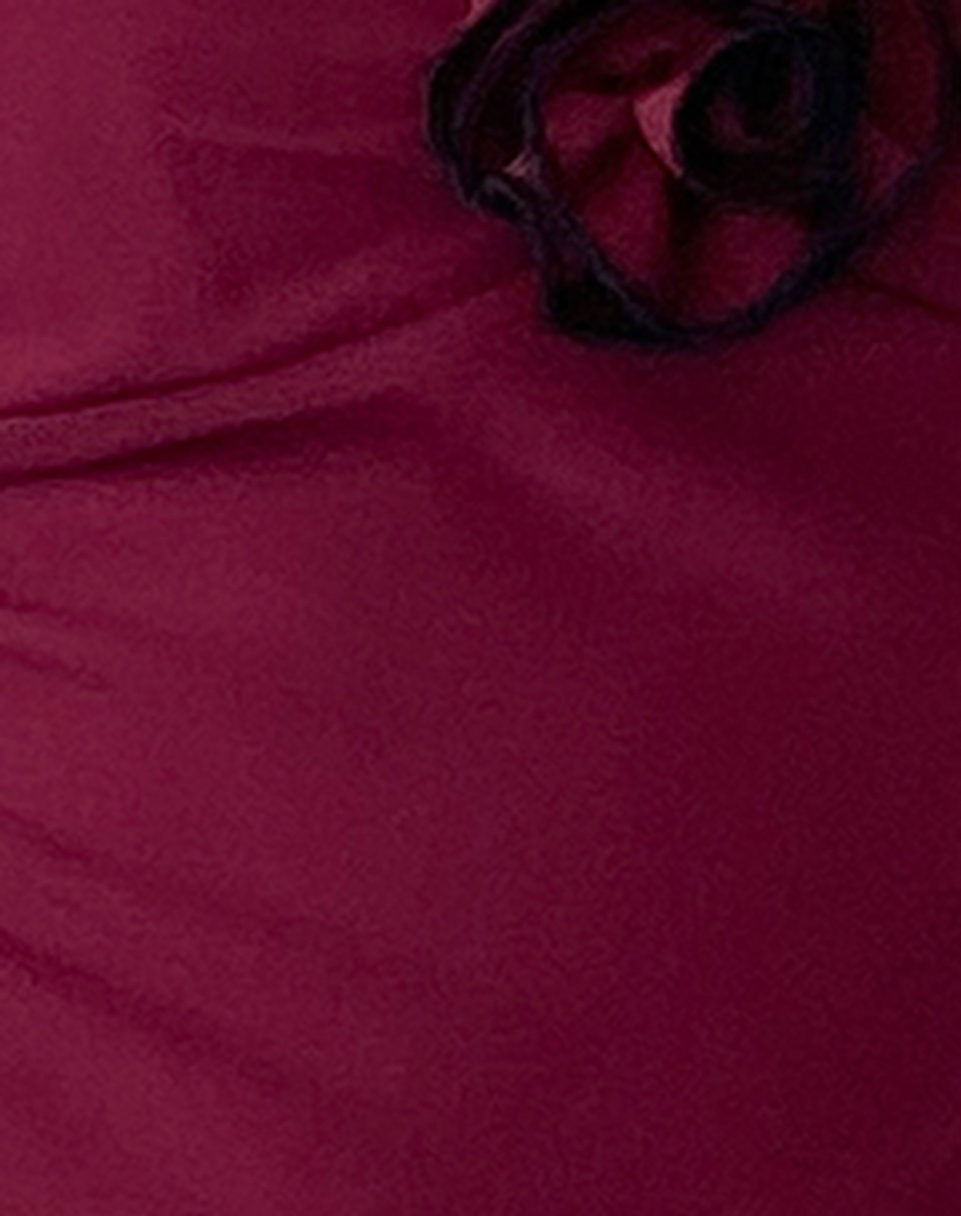 Carini Cami Top in Burgundy with Rosette