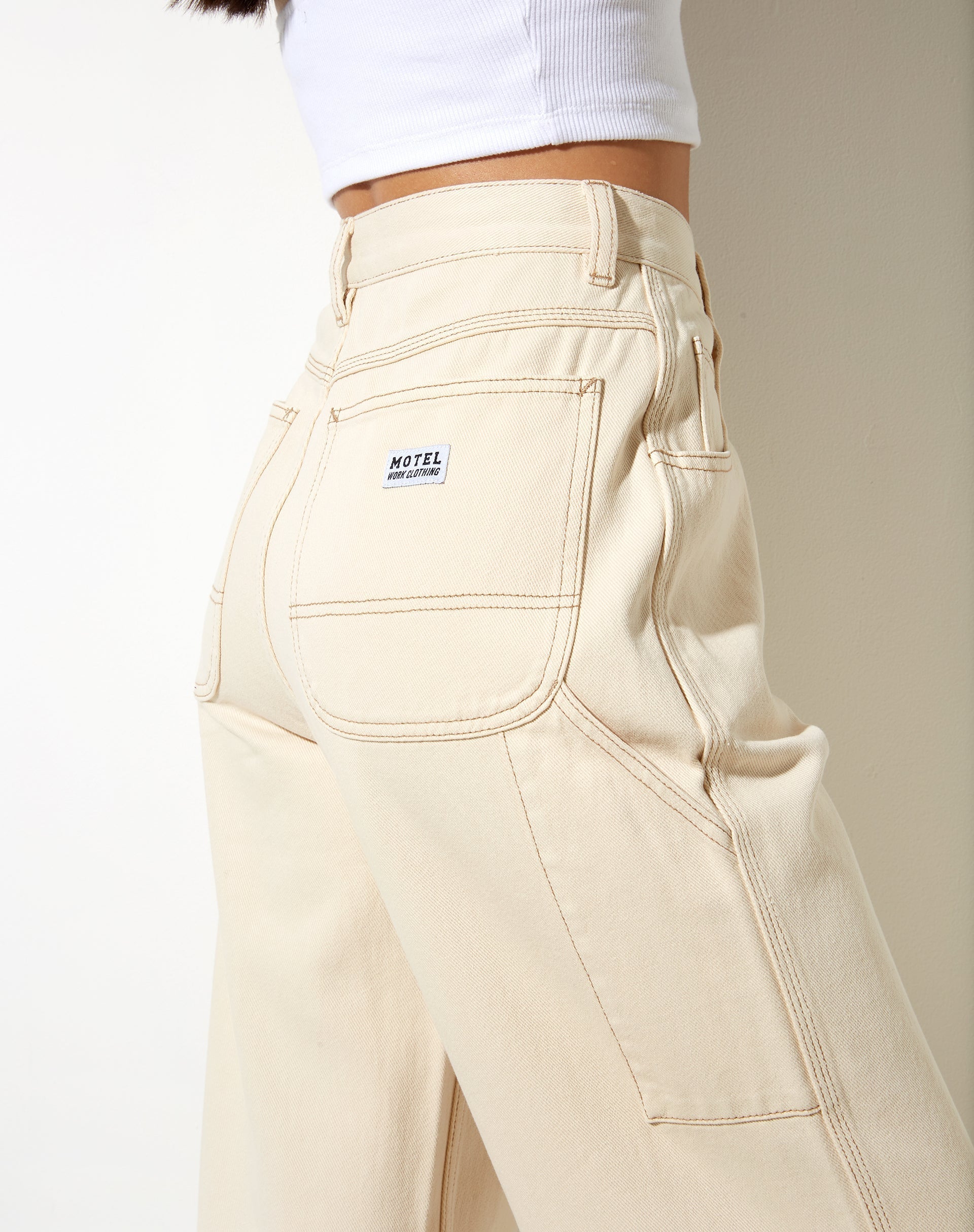 Carpenter Jeans in Ecru