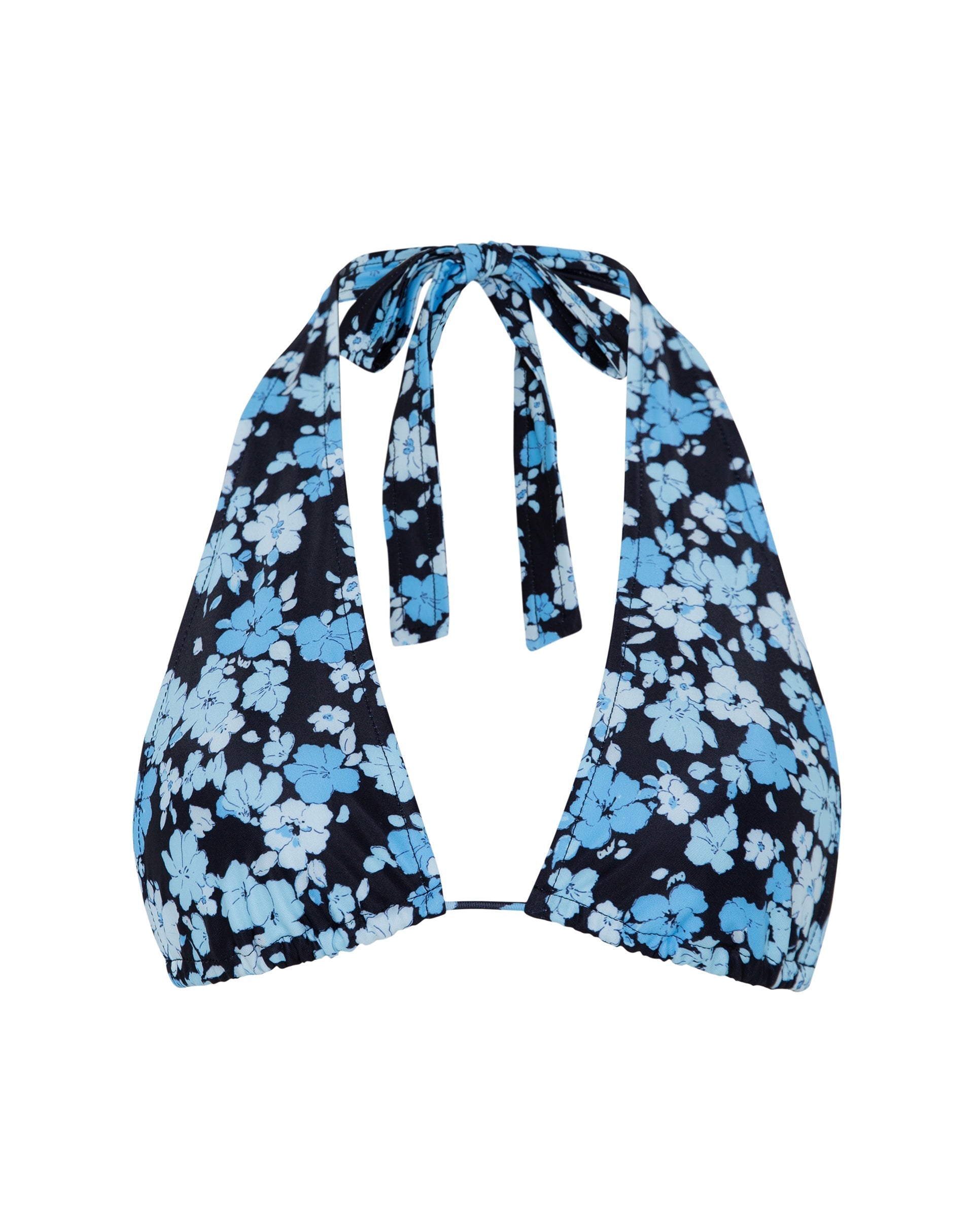 Cerry Bikini Top in Pastel Blue Floral
