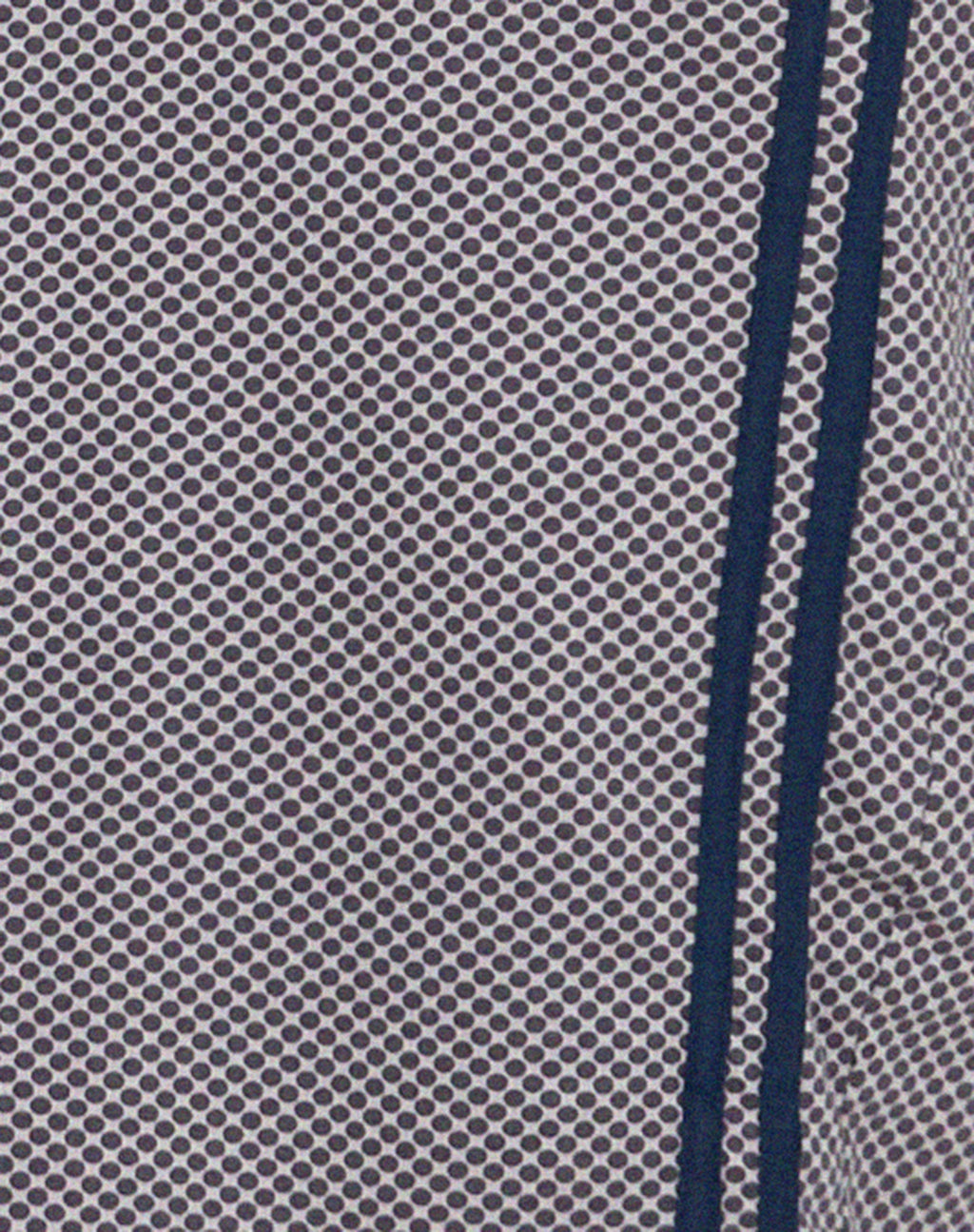 Cresida One Shoulder Midi Dress in Grey Navy Sporty Micro Spot