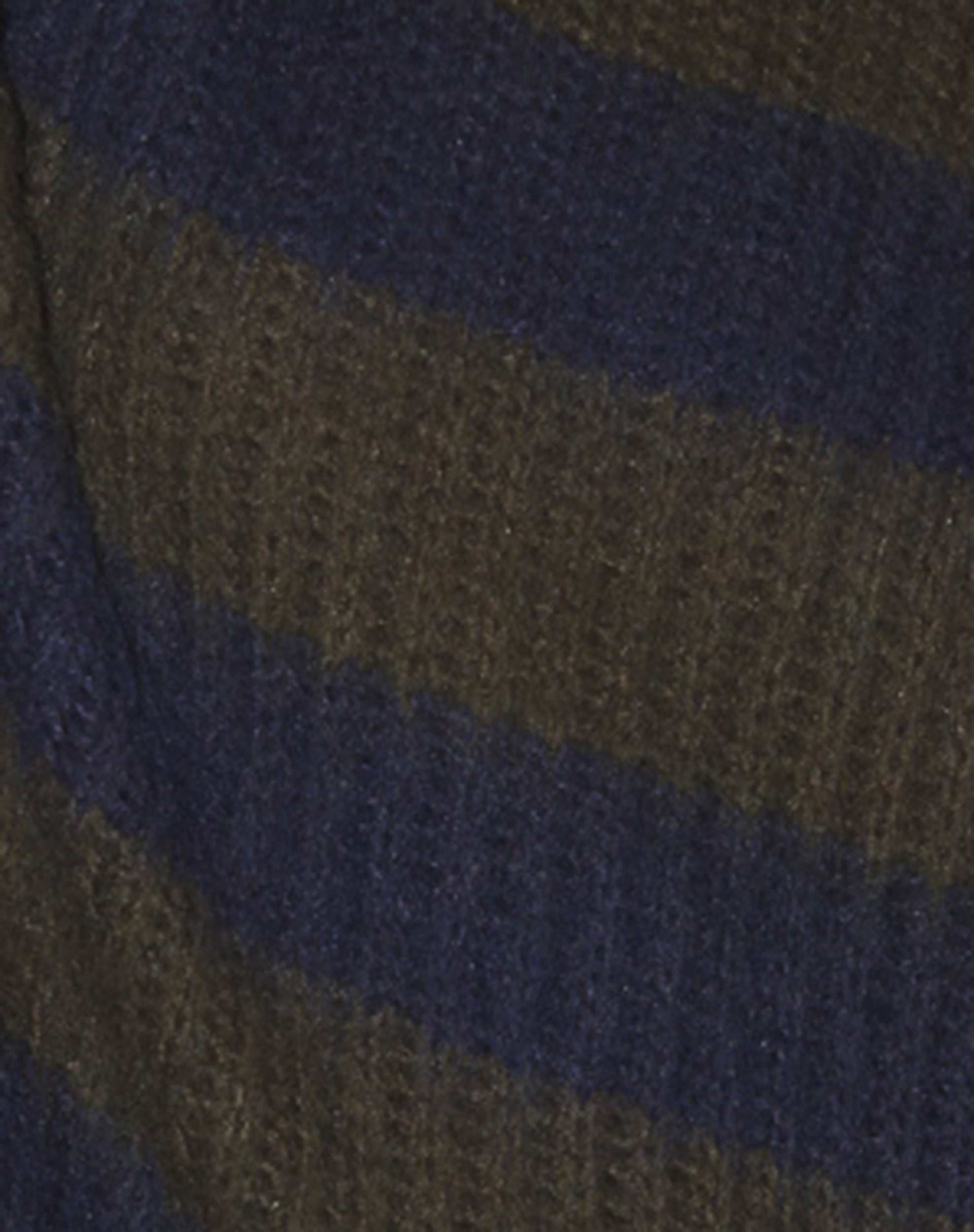 Daren Knitted Oversized Jumper in Khaki and Navy Blue Stripe