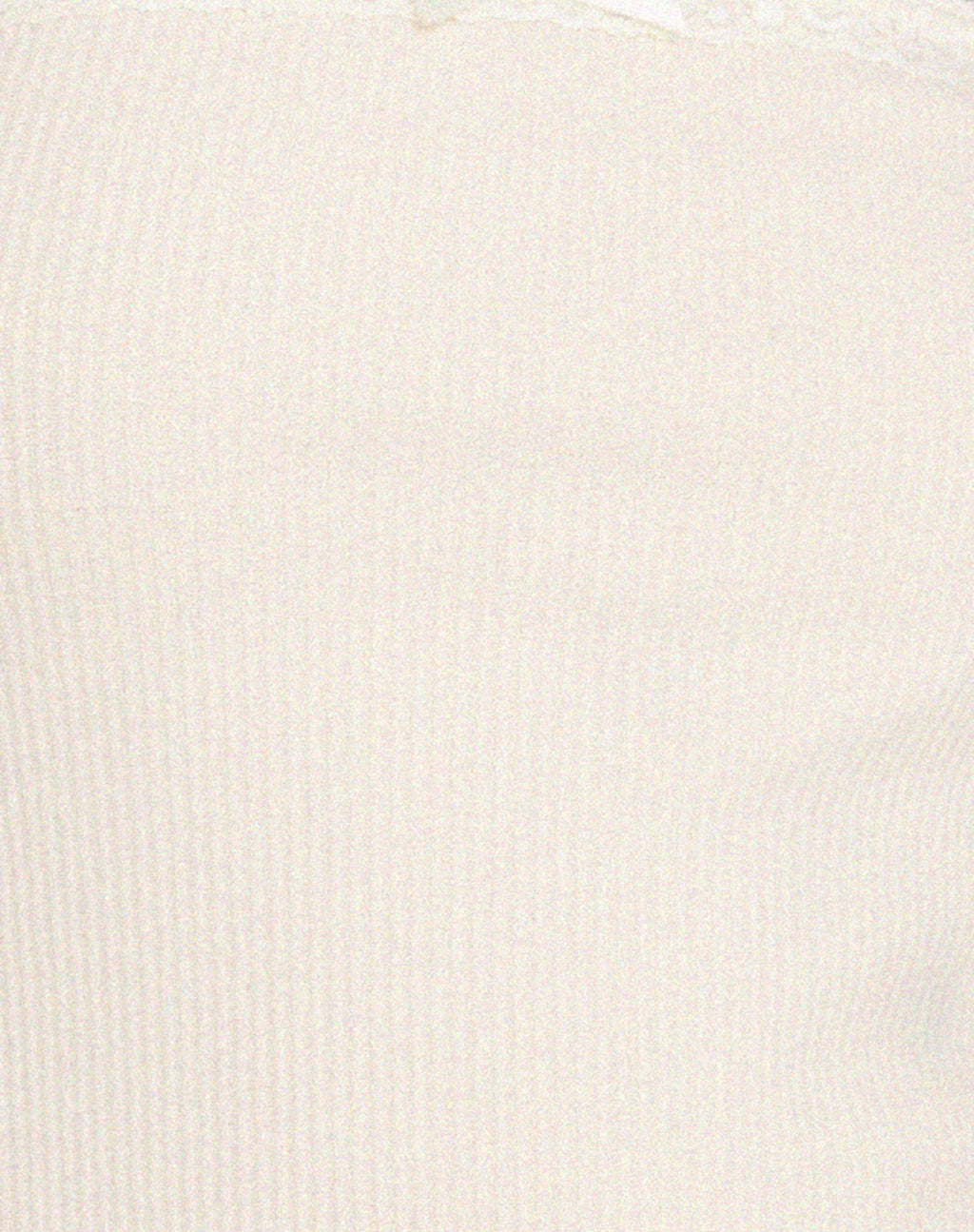Ernie Bandeau Rib Top in Ivory