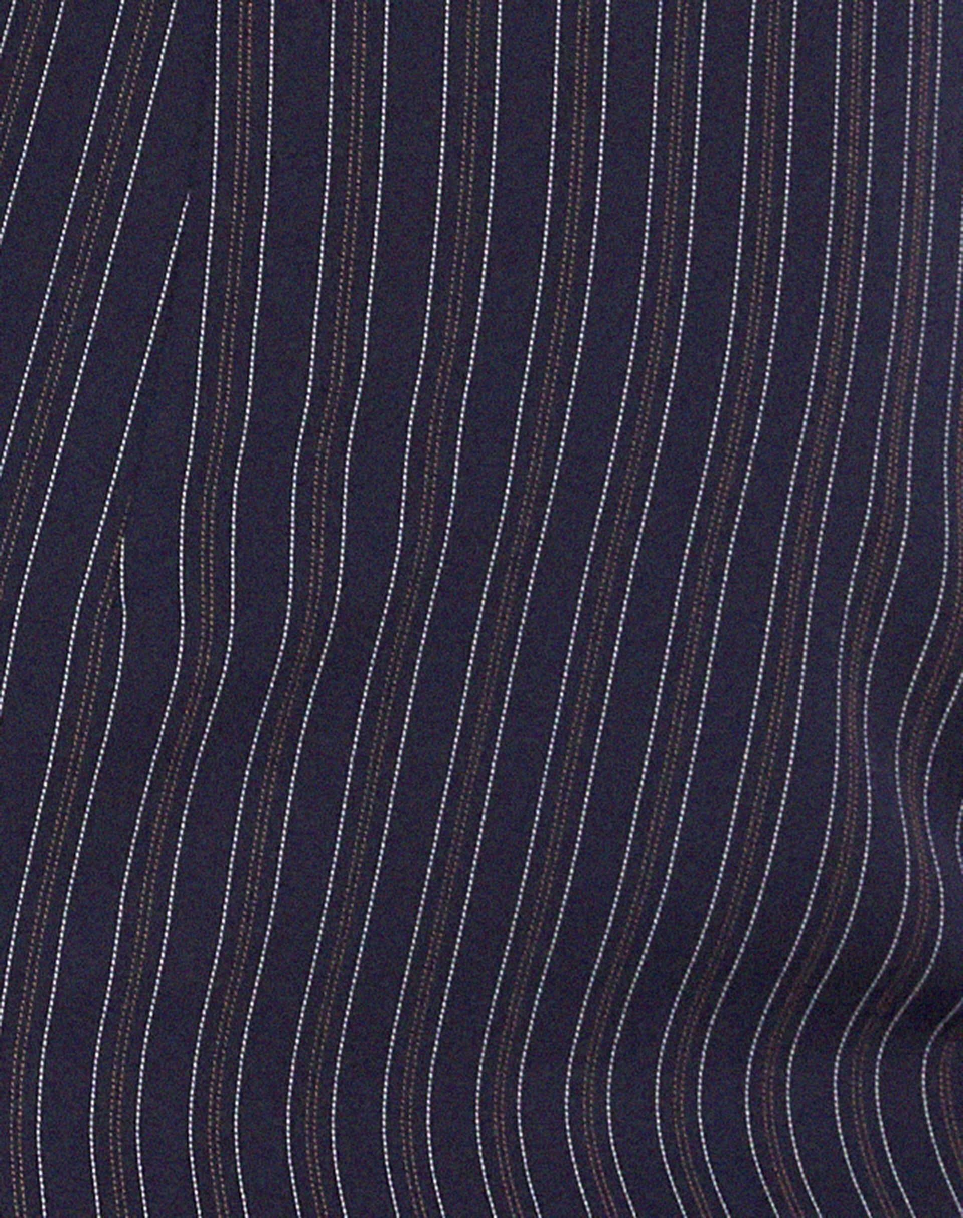 Hadavi Mini Halterneck Dress in Navy Pinstripe