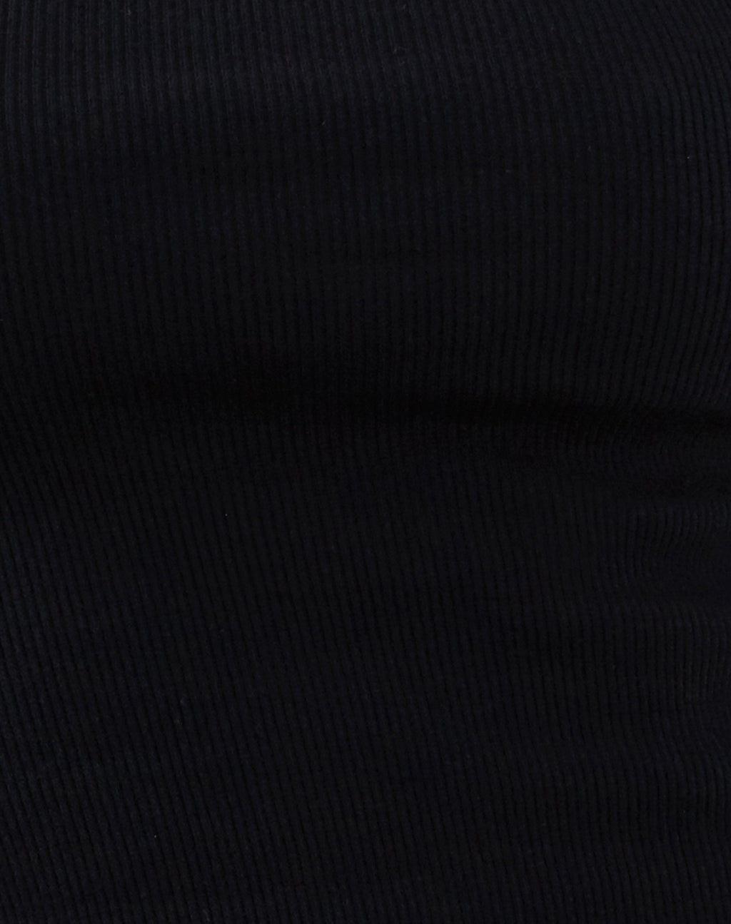 Icah Ribbed Vest Top in Black with Red Binding