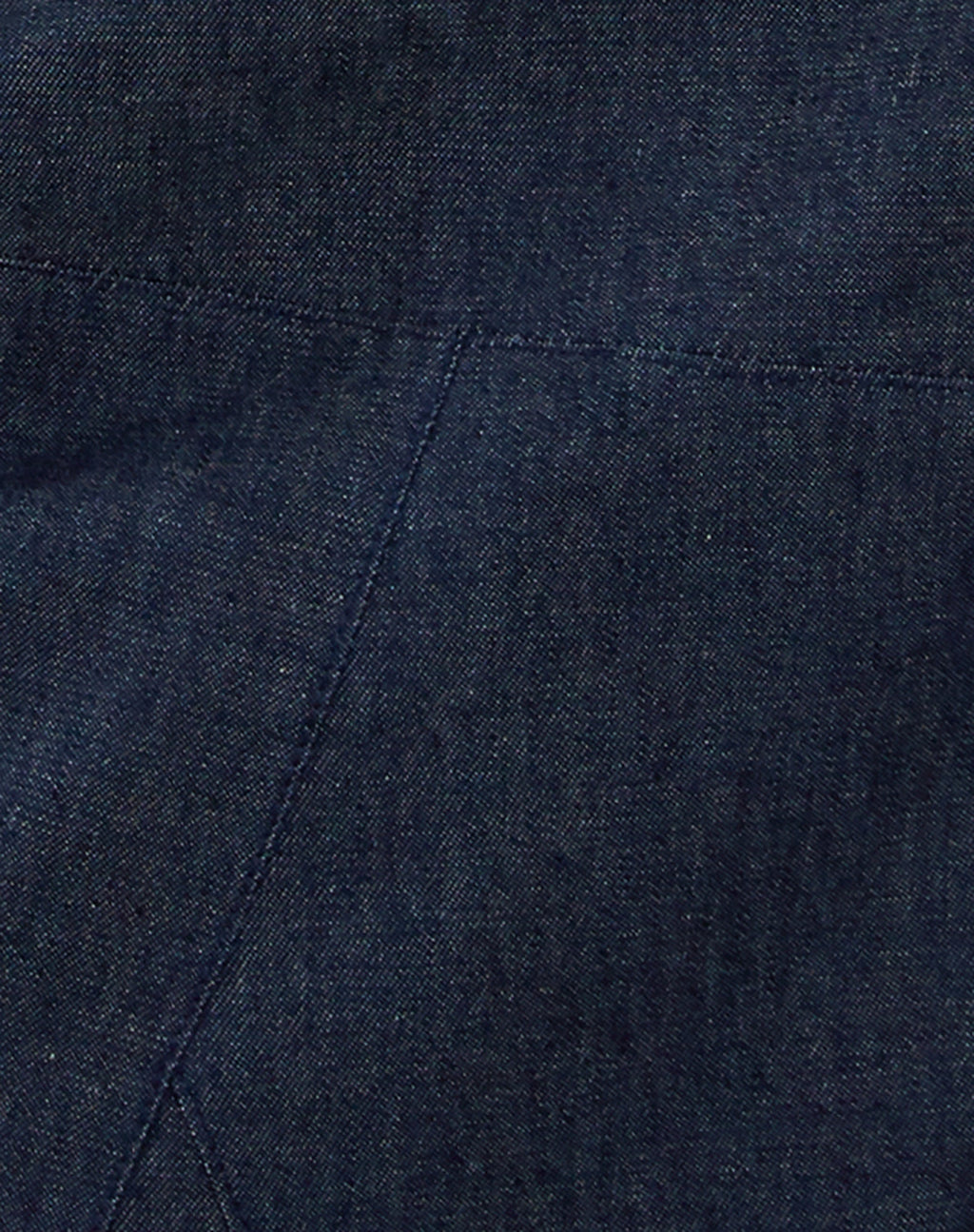 Imbrella Denim Midi Skirt in Dark Indigo