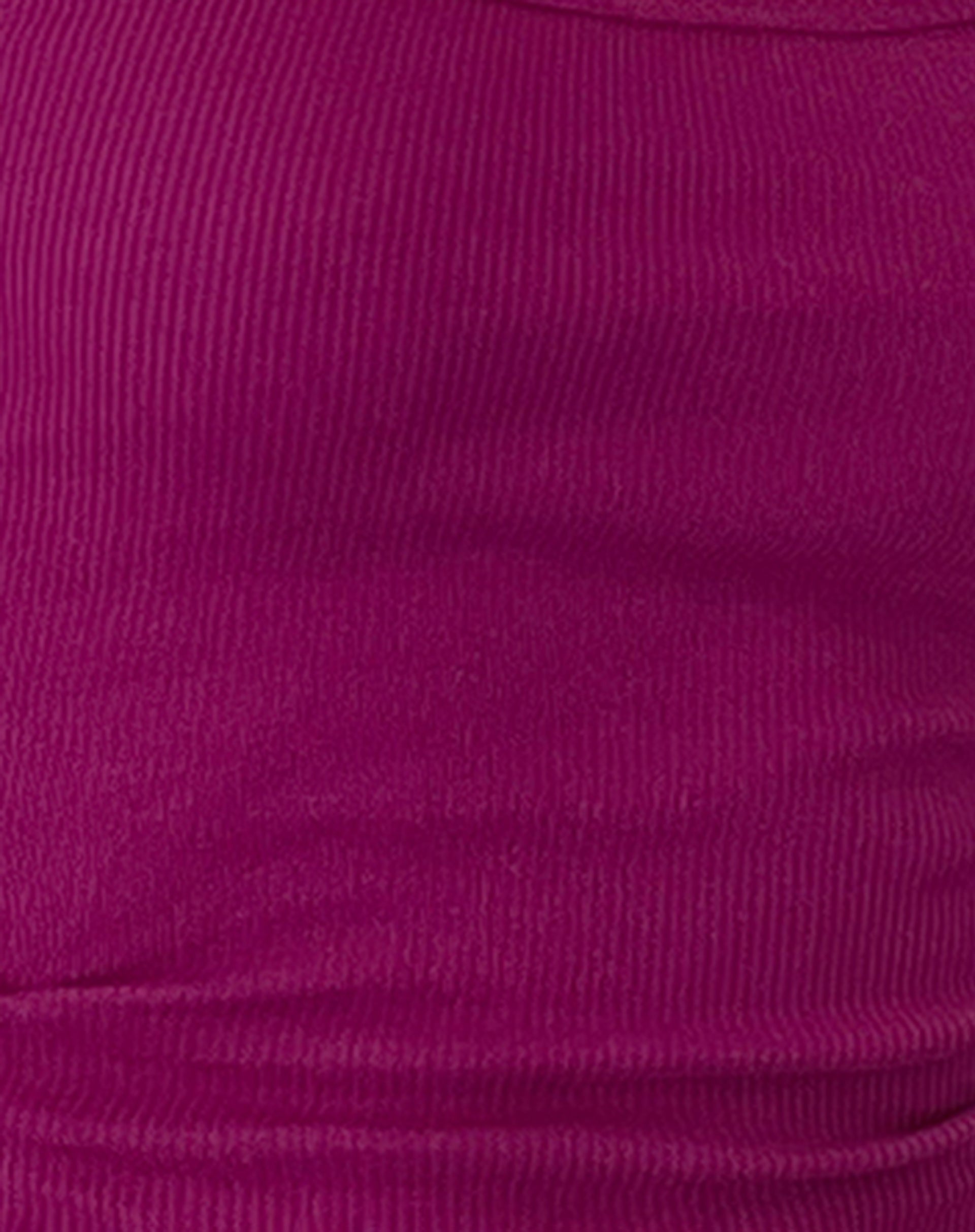 Roxe Ribbed Vest Top in Berry