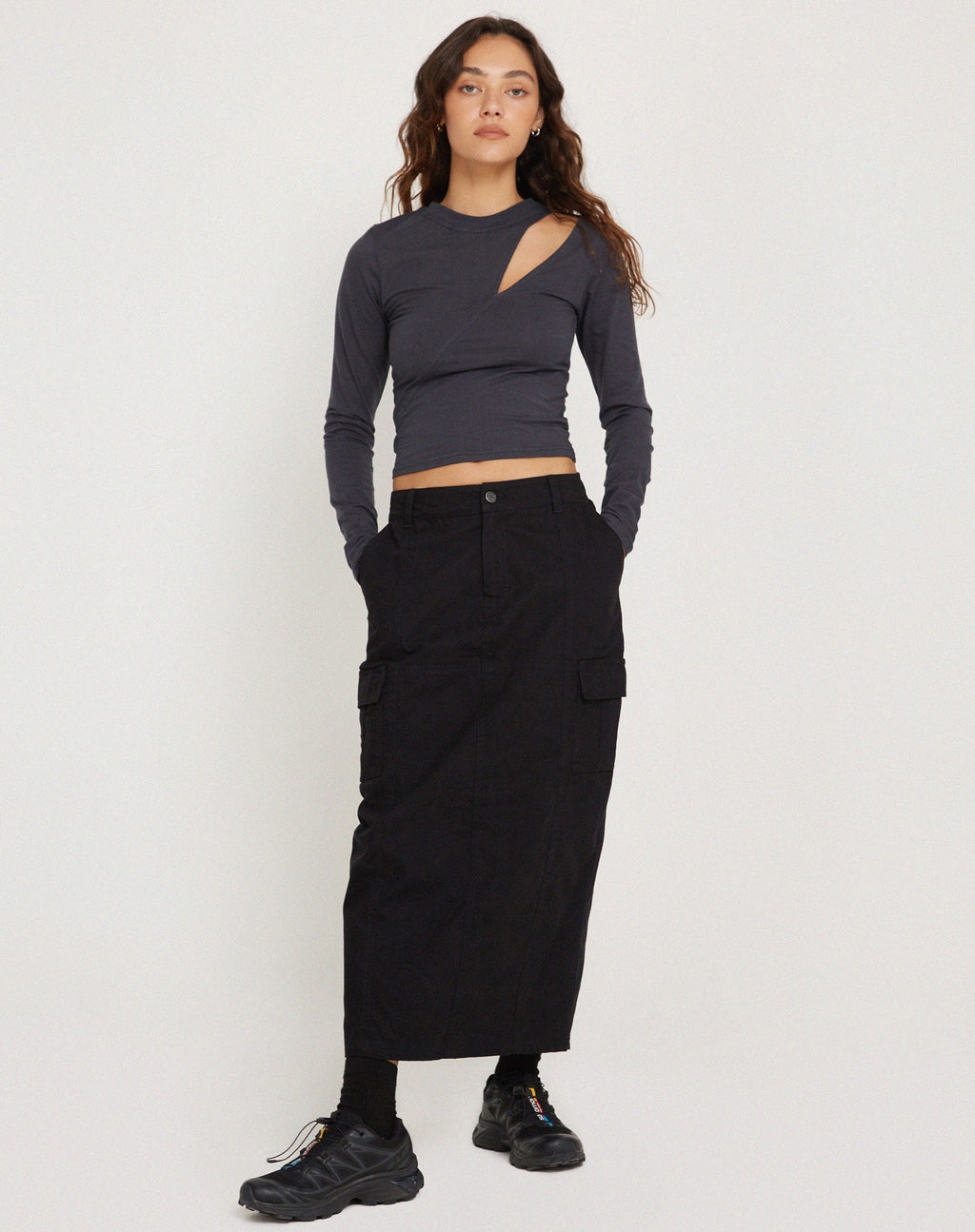 Mague Long Sleeve Top in Ocean Storm
