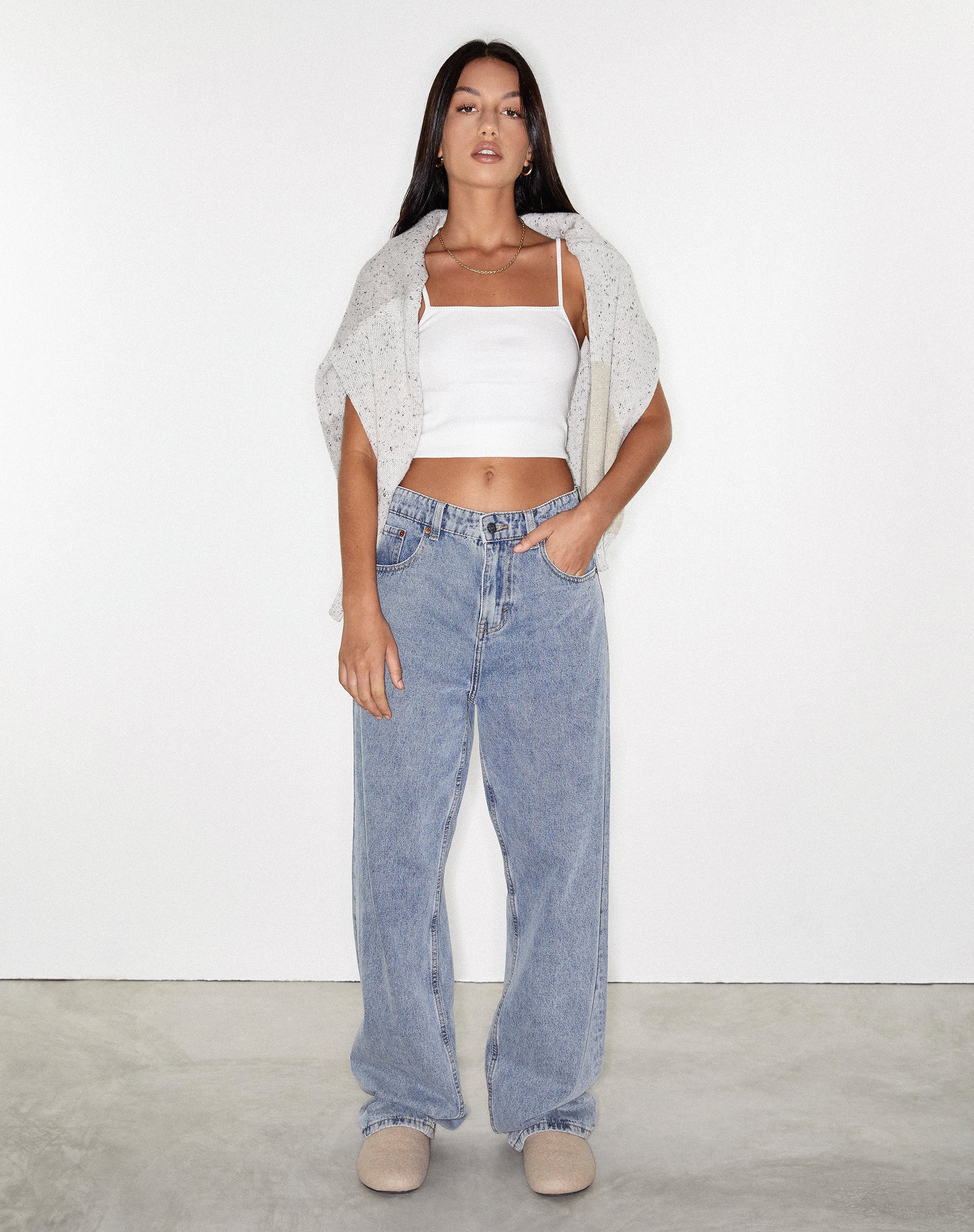 Parallel Jeans in Light Wash Denim