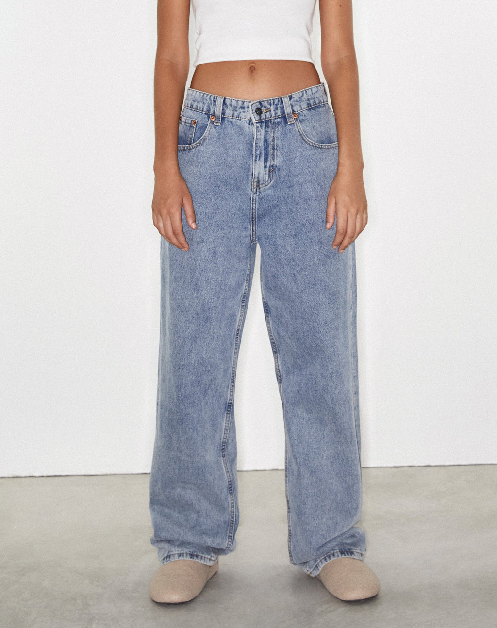 Parallel Jeans in Light Wash Denim