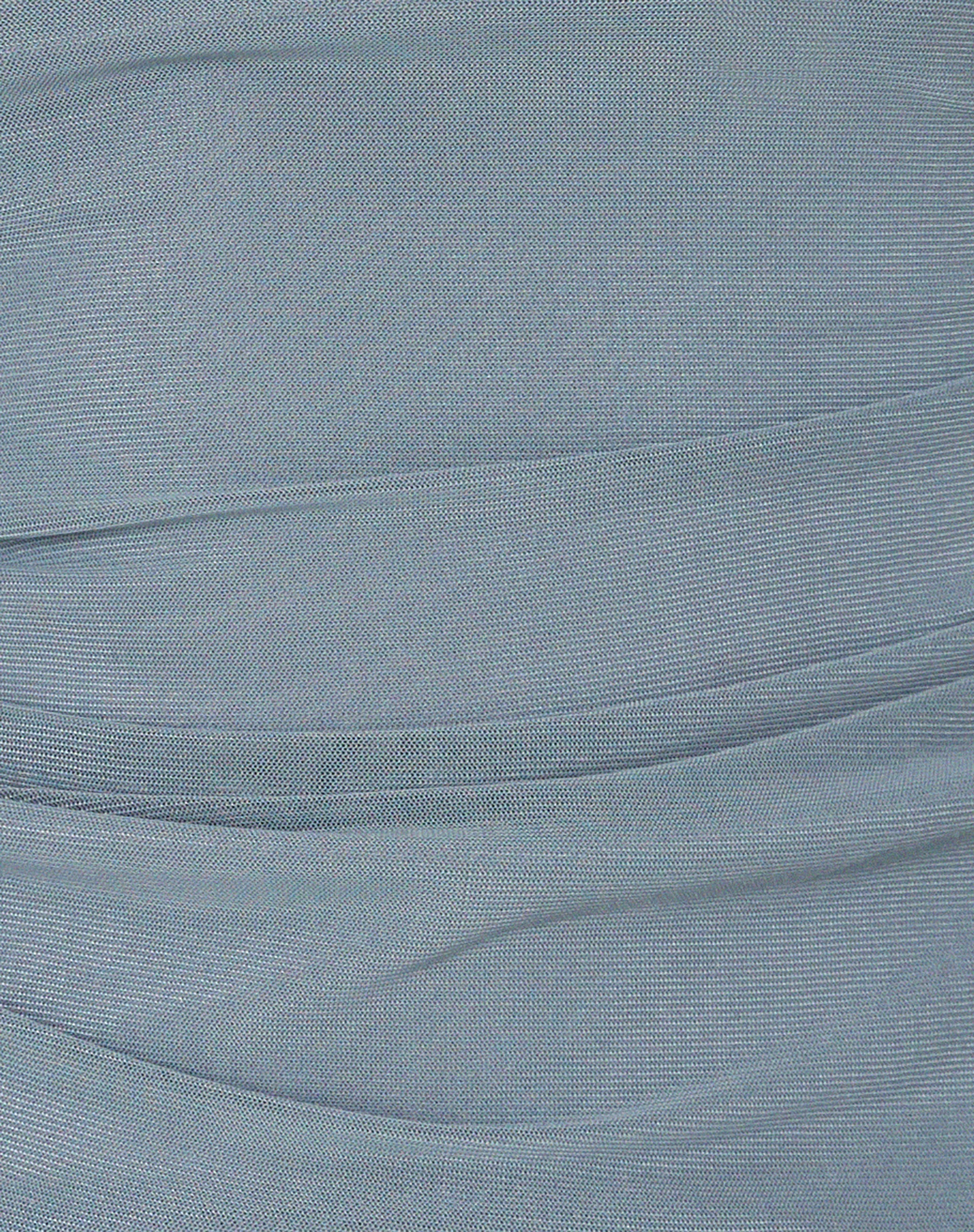 Nauri Mesh Bardot Top in Blue Grey