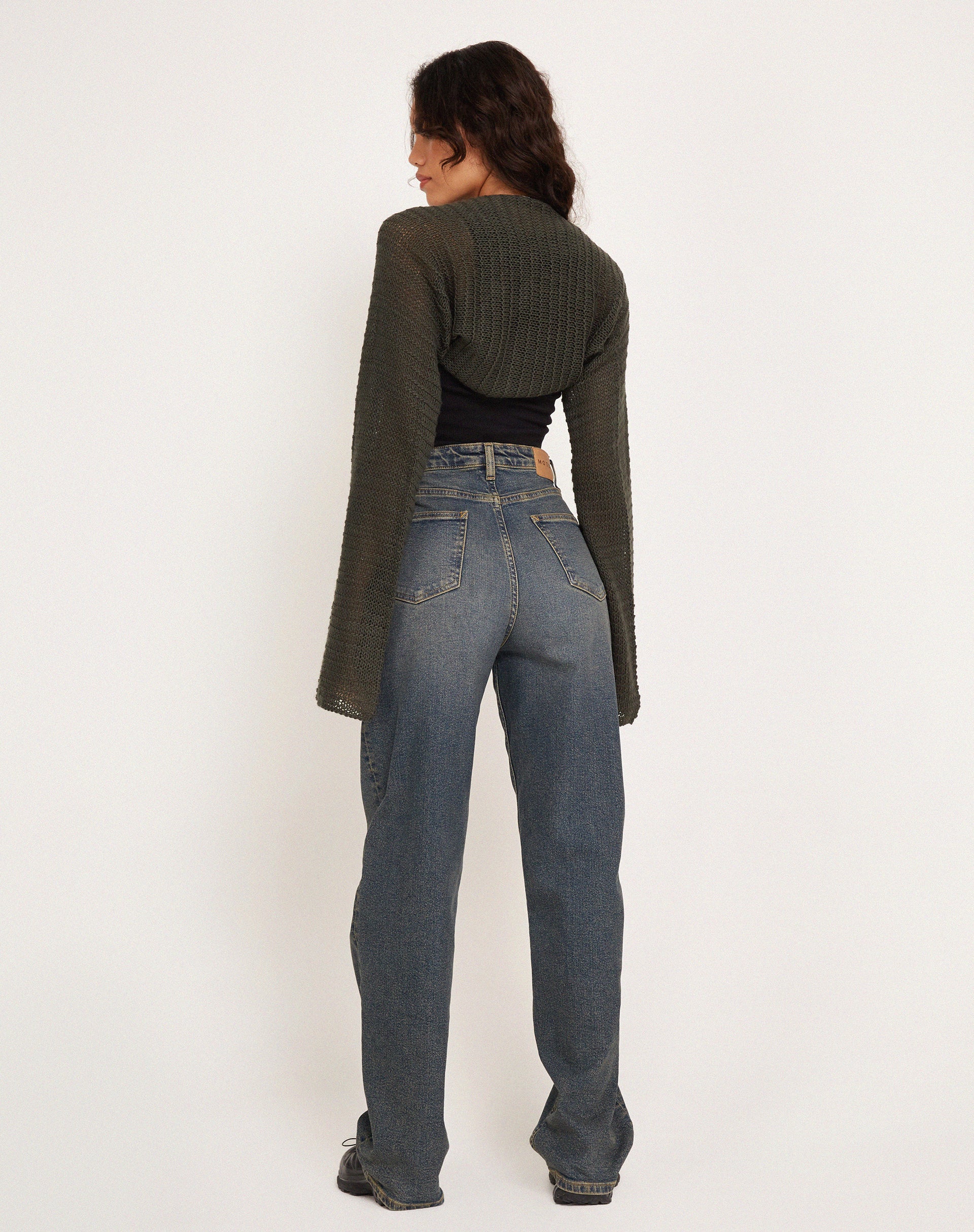 Nobila Shrug Top in Khaki