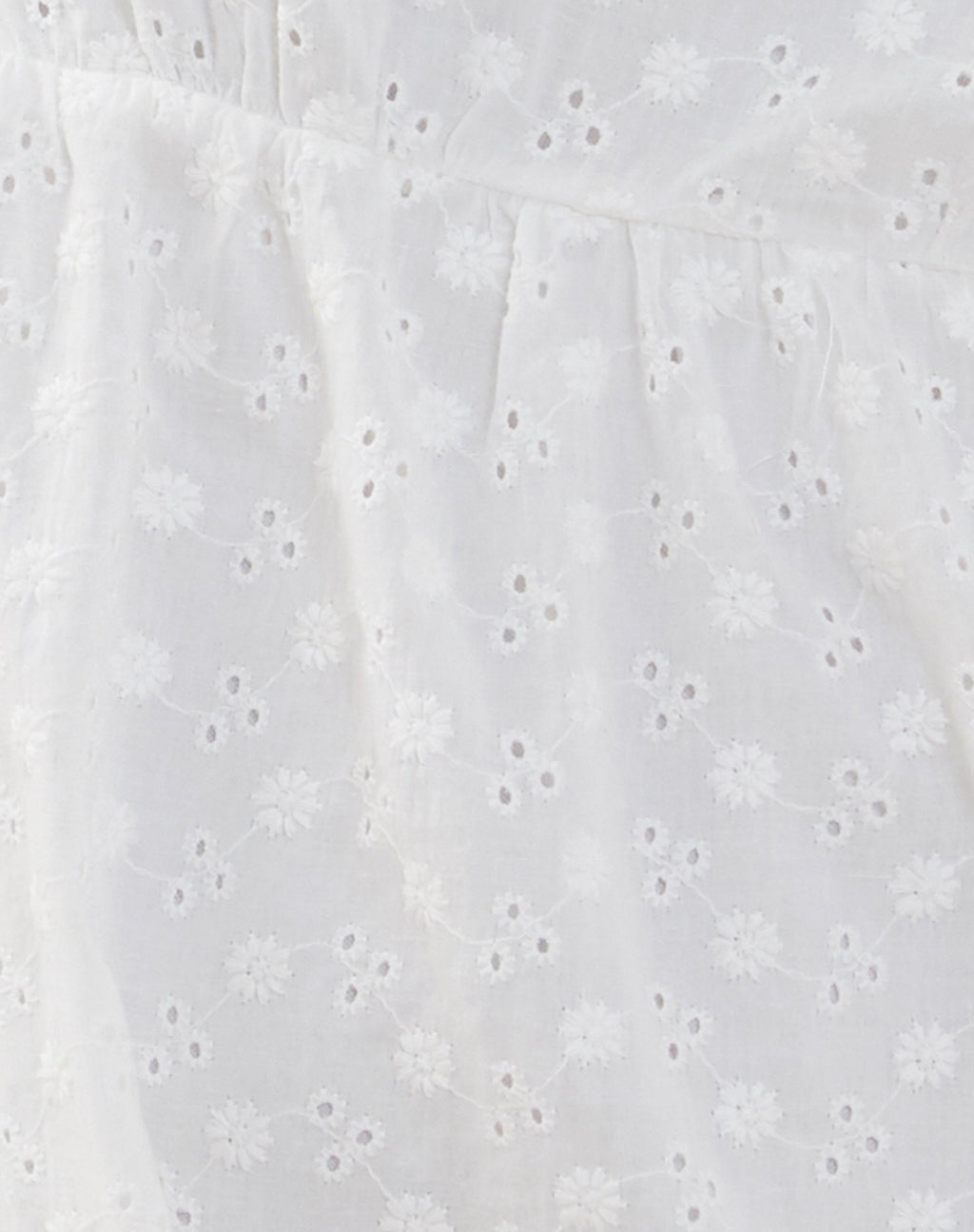 Noja Mini Dress in Broderie Anglaise White