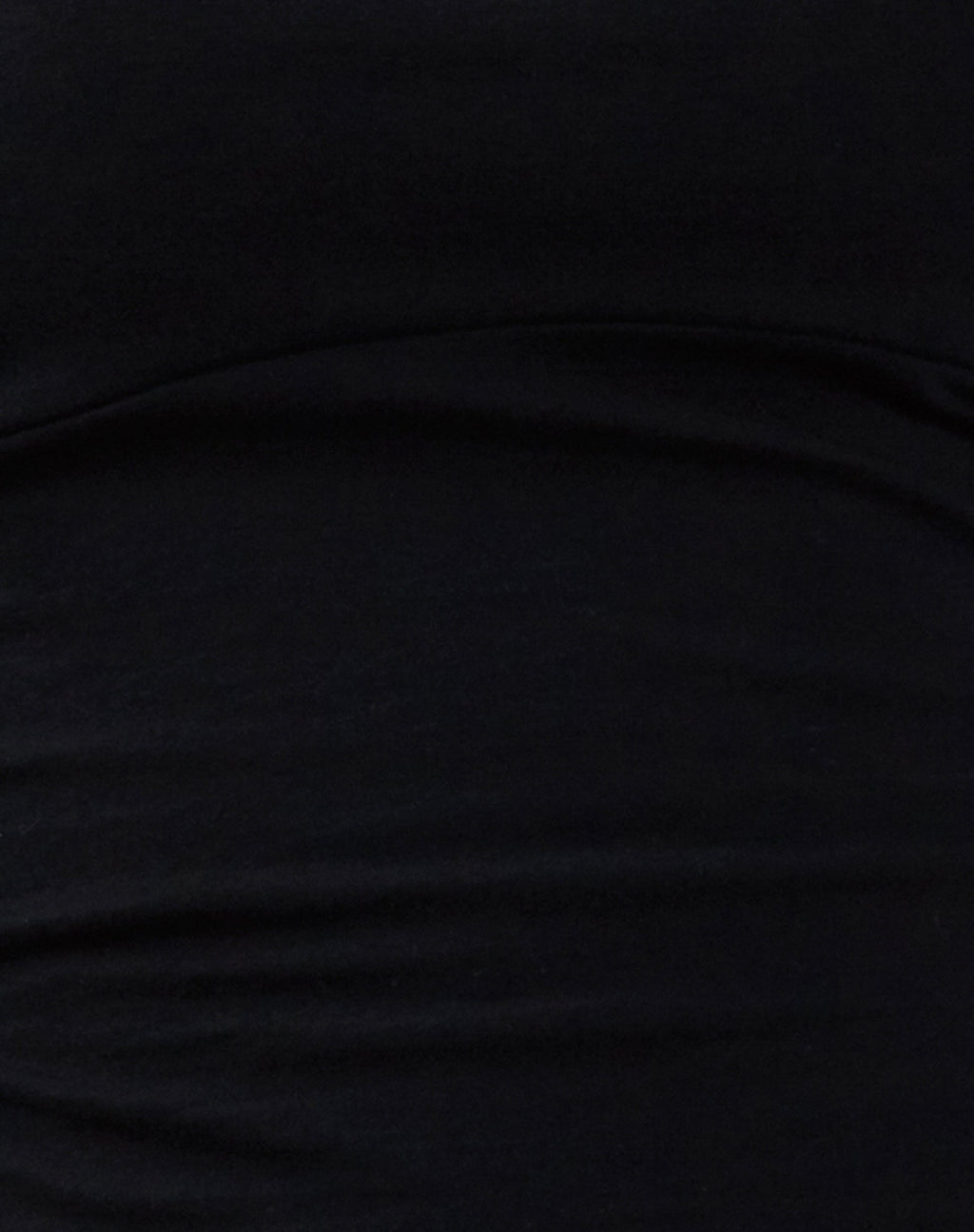 Minase Asymmetric Bandeau Top in Black