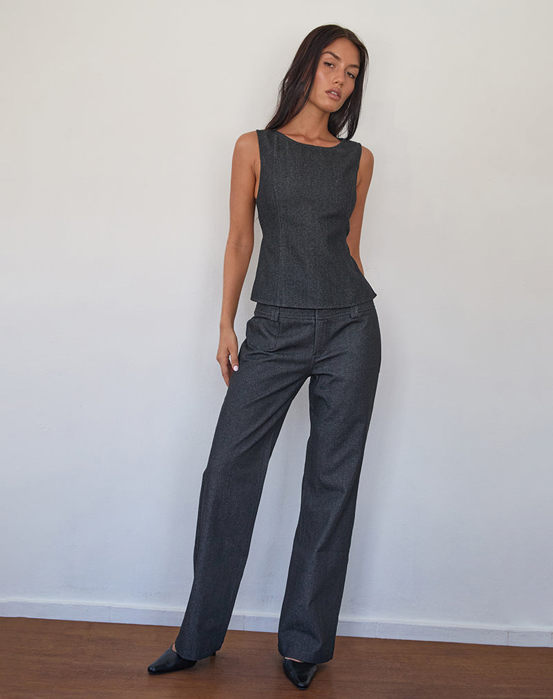 Padali Trouser in Dark Indigo