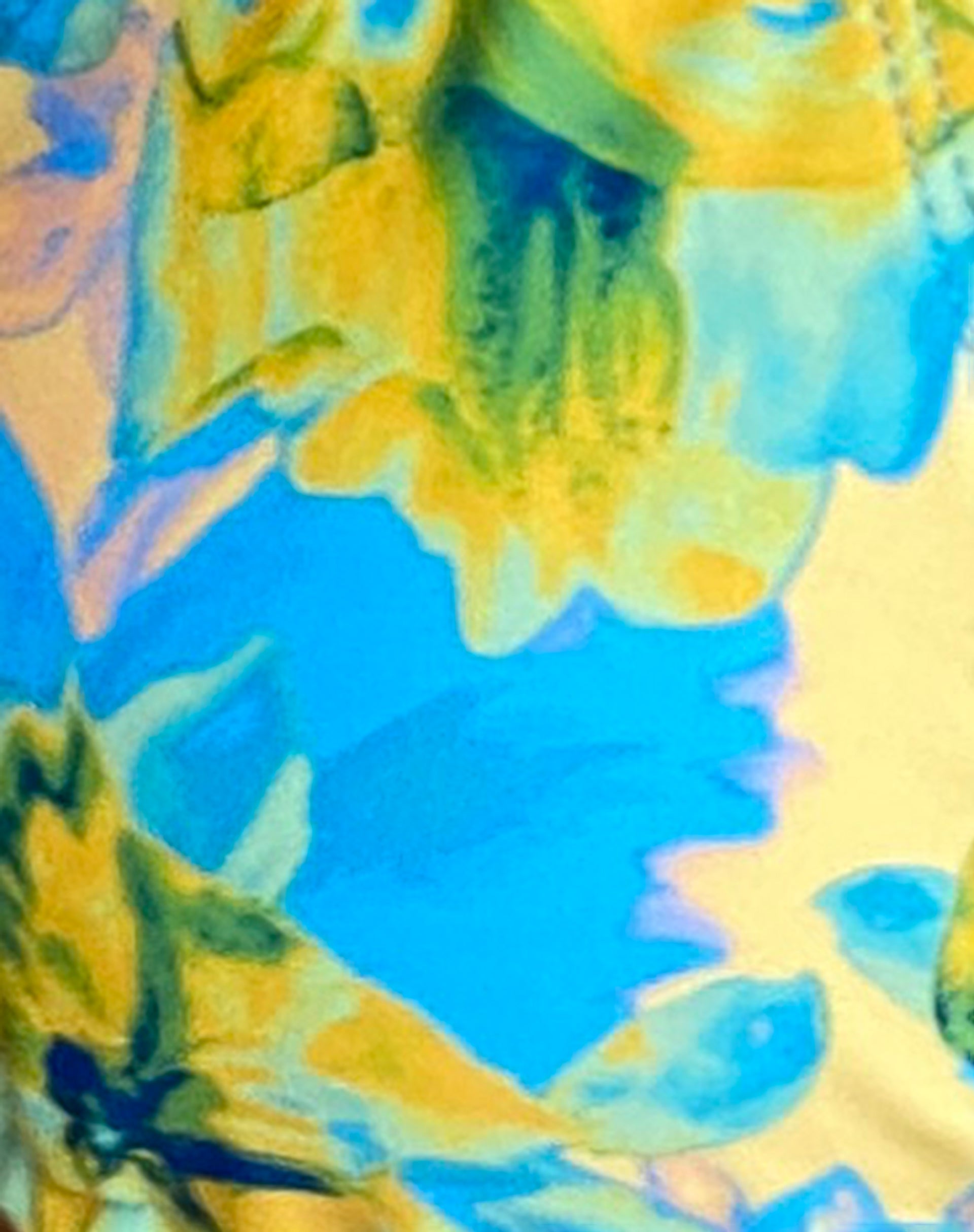 Pami Bikini Top in Blue Watercolour Floral