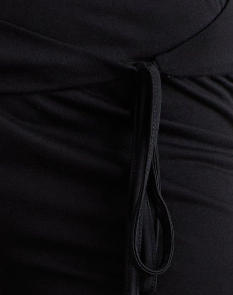 Donata Trouser in Black with Belt