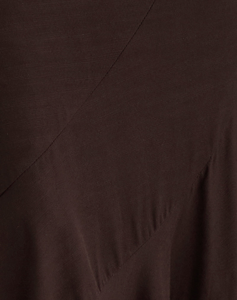 Rombe Maxi Skirt in Bitter Chocolate