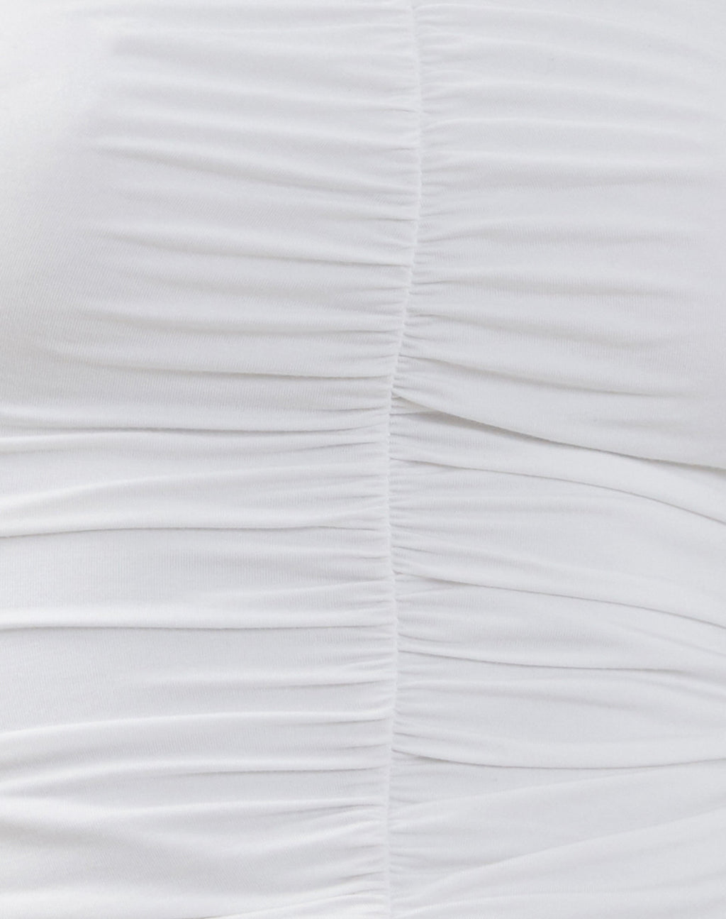 Sajna Ruched Bandeau Top in White