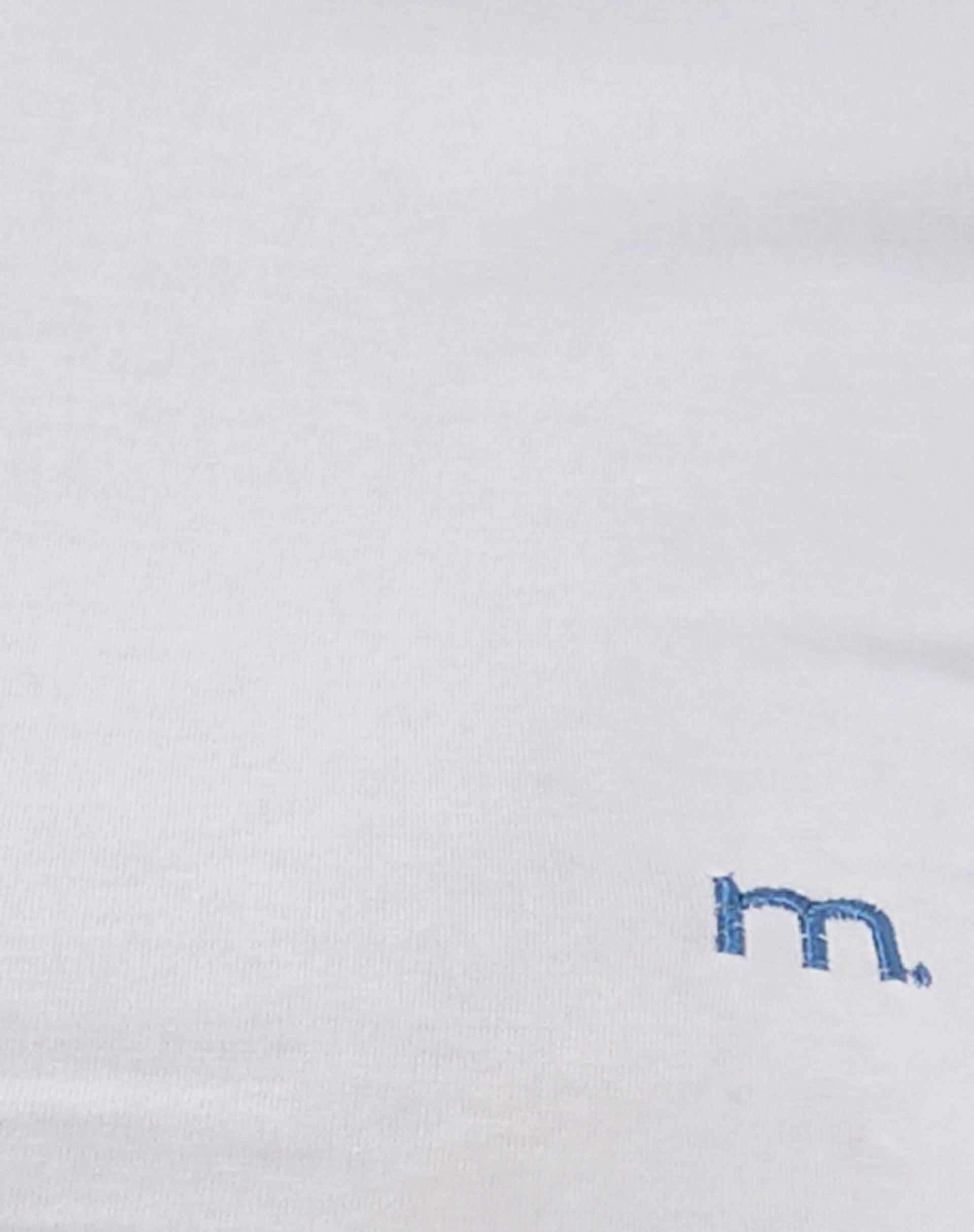 Salda Fitted Baby Tee with Contrast Binding in White