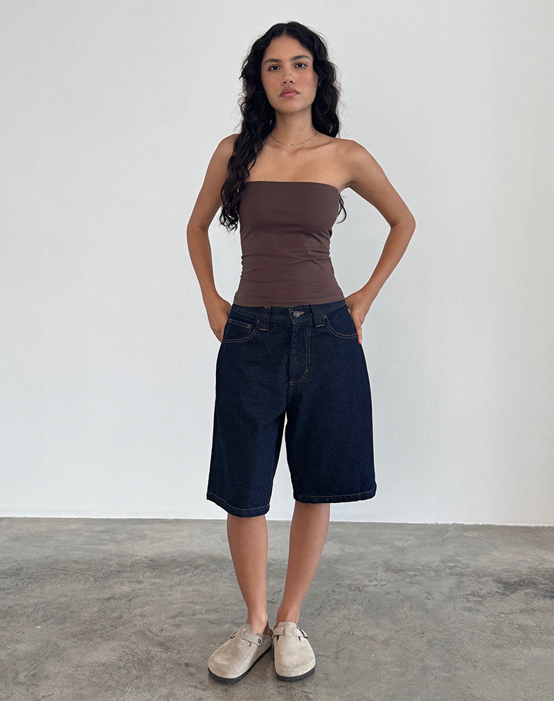 Shaelo Bandeau Top in Deep Mahogany