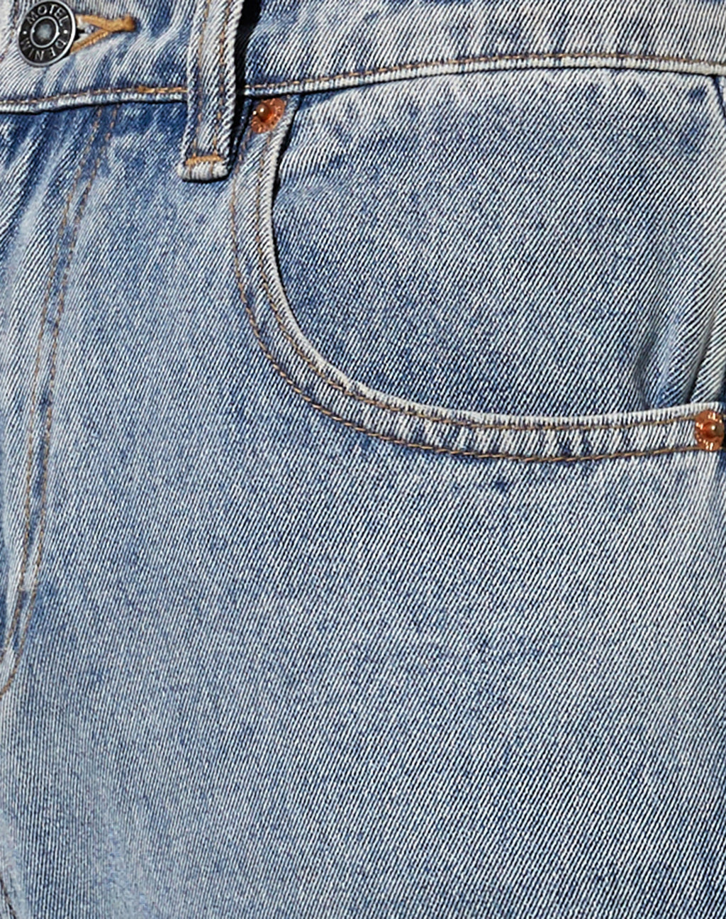 Split Parallel Jeans in Light Blue Wash