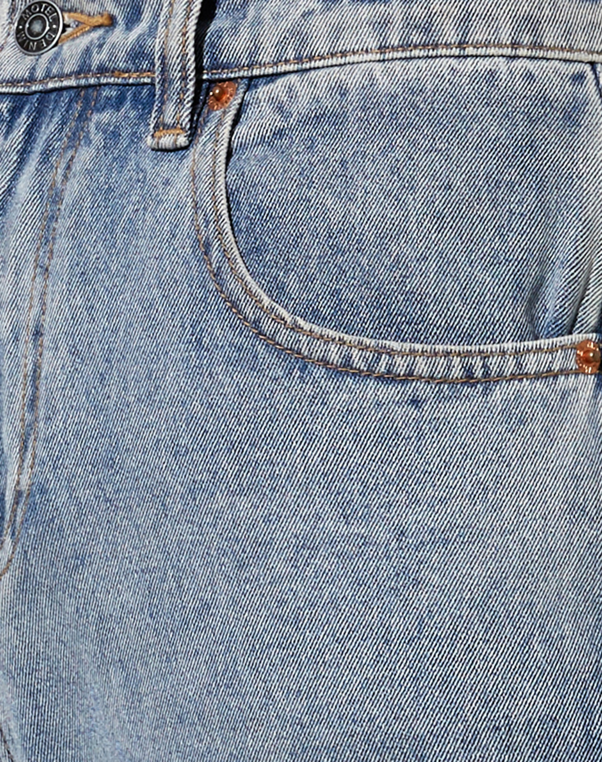 Split Parallel Jeans in Light Blue Wash