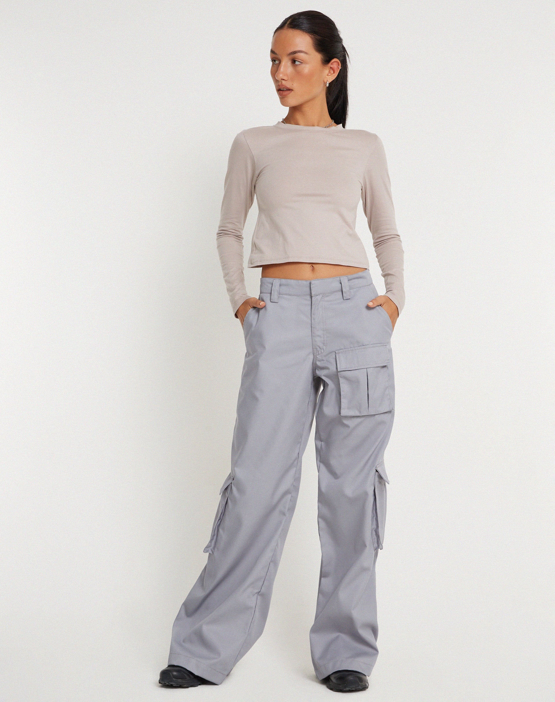 Suratmi Long Sleeve Top in Mushroom