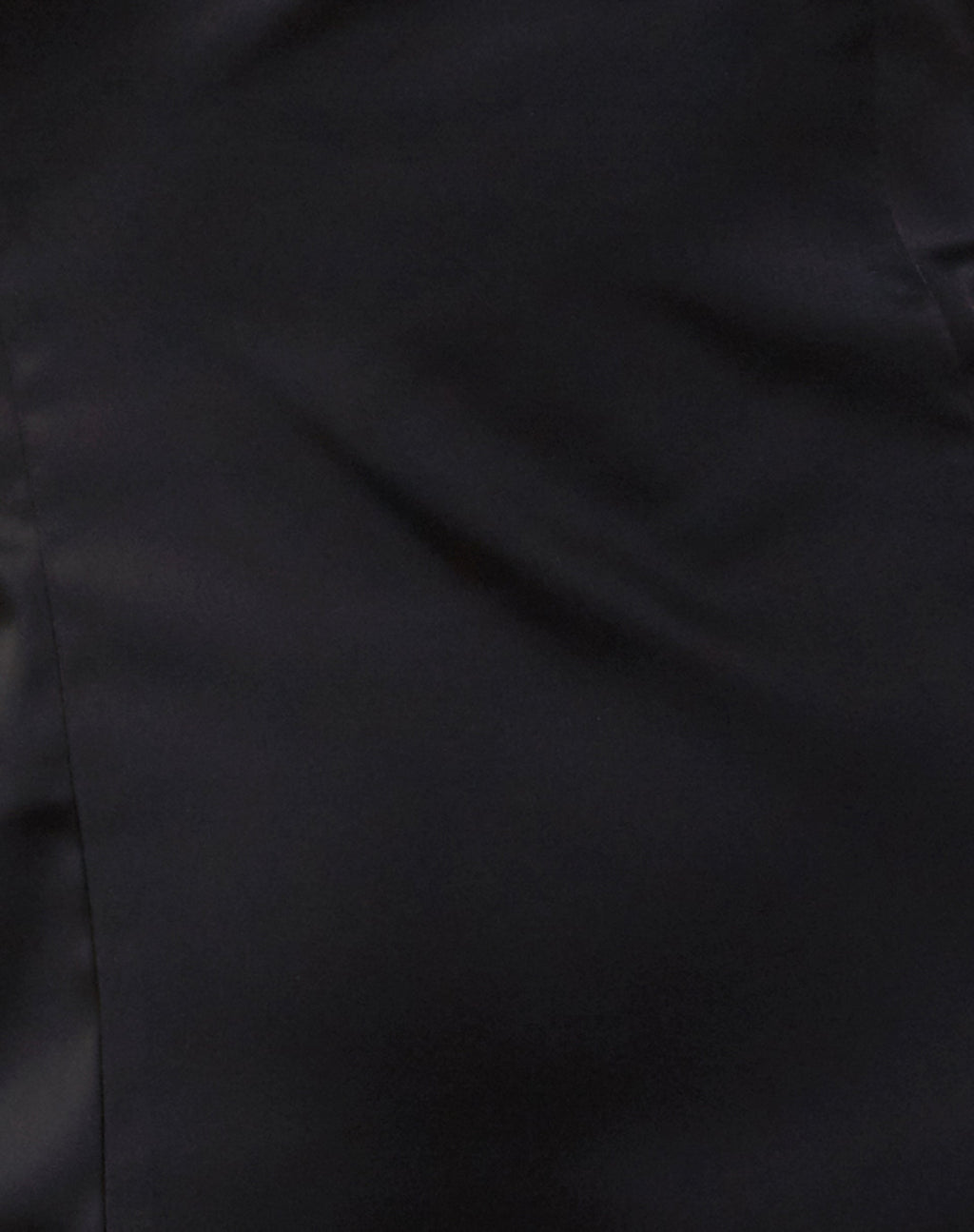 Tannesa Bandeau Mini Dress in Black Satin