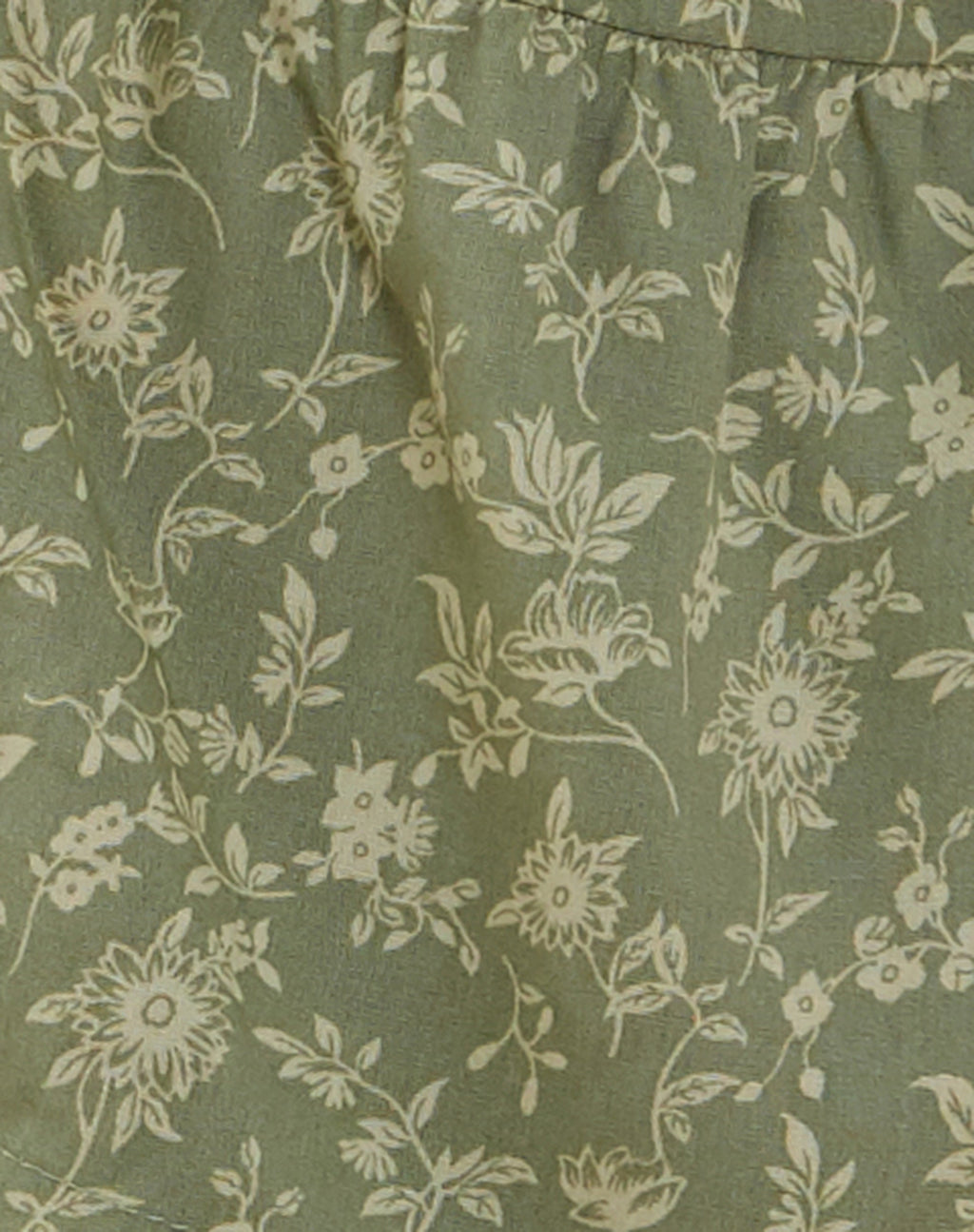 Tezza Tie Front Cami Top in Ditsy Floral Green