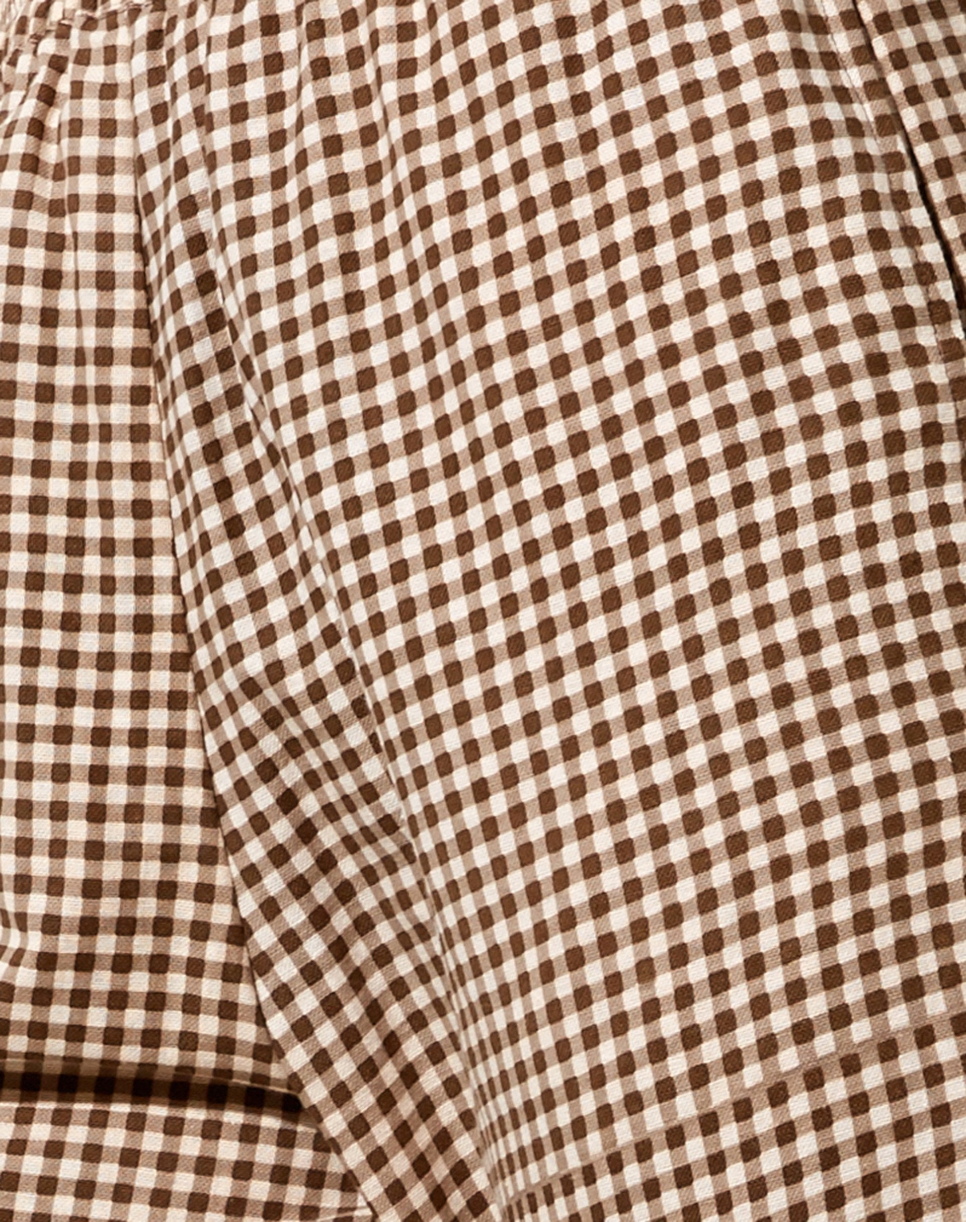 Yara Trouser in Mini Gingham